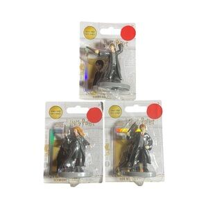 Harry Potter Collectible Figures 3PC Set with cards